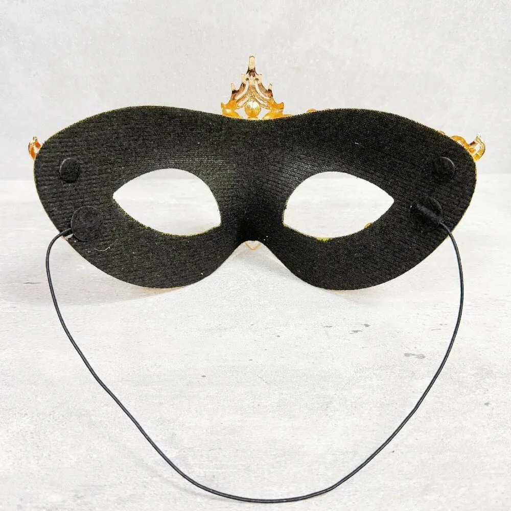 Gold masquerade mask, cosplay mask, Halloween mask, Venetian mask, Prom mask